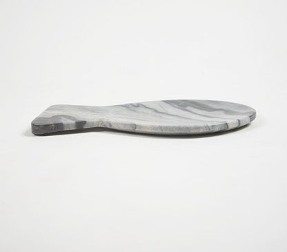 Fish-Shaped Grey Marble Spoon Rest-2