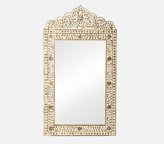 Inlay White Mirror Frame-0