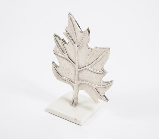 Antique Aluminium Maple Leaf Tabletop Decorative-1